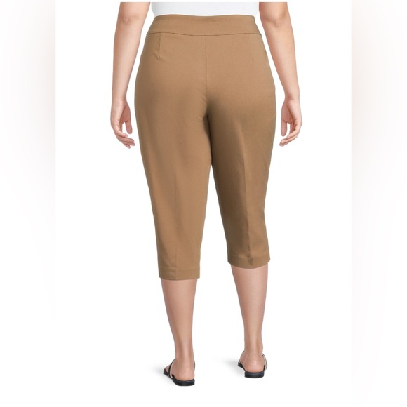 5 for $25! Terra & Sky Mid Rise Straight-Leg Capri Dress Pant Size 2X (20-22 W) - Picture 2 of 12